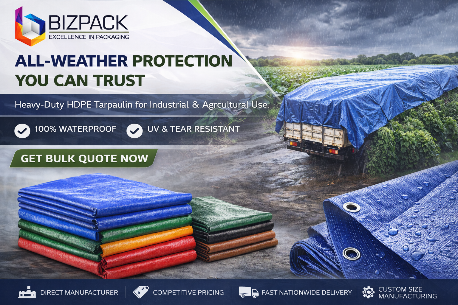 “hdpe tarpaulin sheet waterproof” “tadpatri for truck covering” “industrial tarpaulin supplier india”