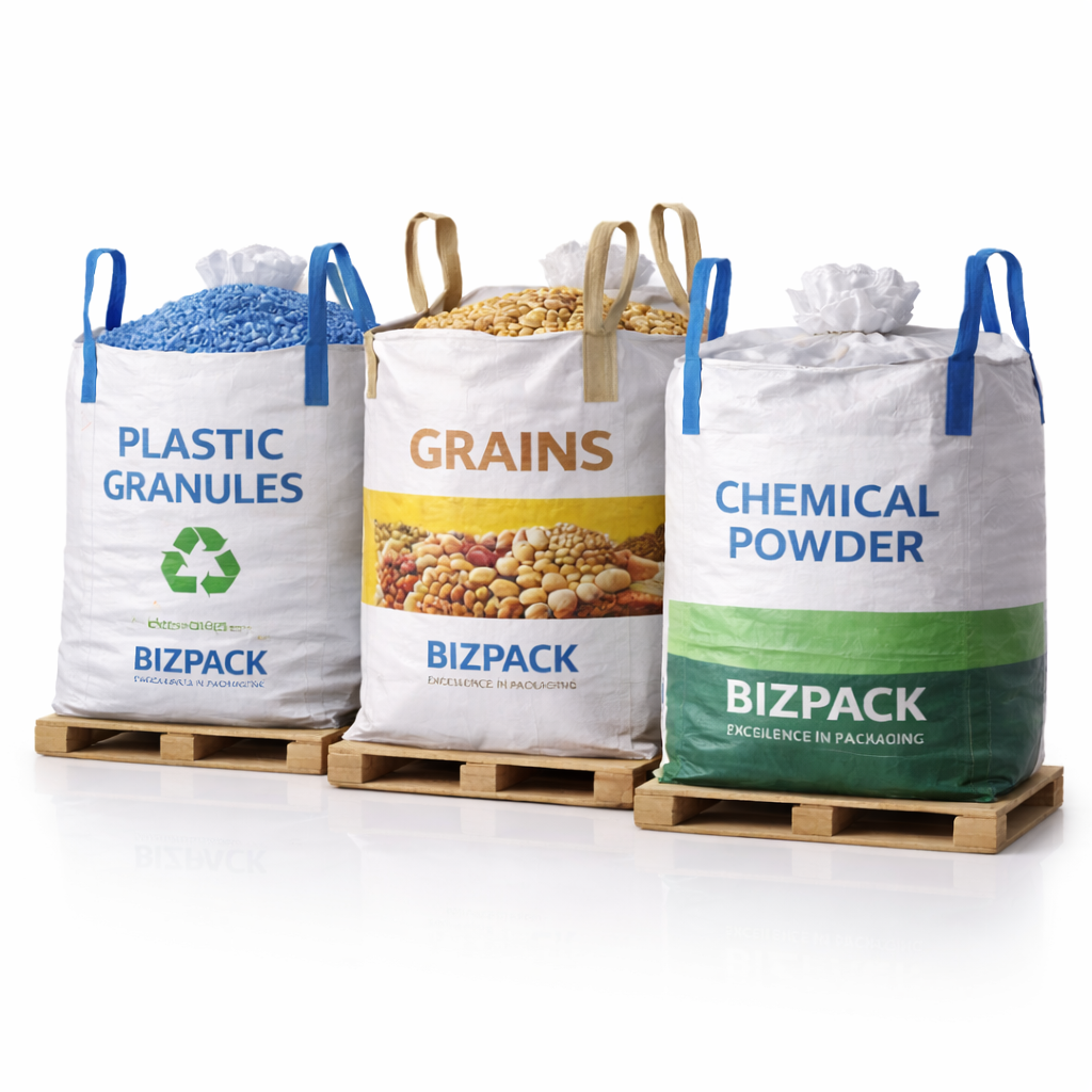 ✔ High Load Bearing Capacity ✔ Excellent Tear & Puncture Resistance ✔ UV Stabilized for Outdoor Storage ✔ Moisture Protection (with liner/coating) ✔ Customizable Design & Branding ✔ Reusable & Eco-Friendly