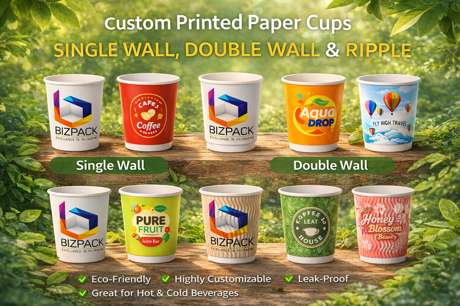Single Wall | Double Wall | Ripple Wall Cups
